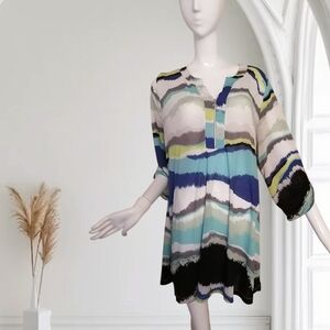 Chic Multicolor Women's Tunic